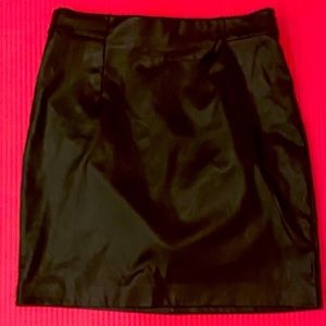 Black faux leather above the knee Small skirt by Dynamite